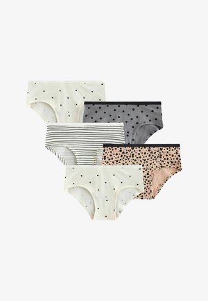 Next, REGULAR FIT - HIPSTER BRIEFS 5 PACK . - Nohavičky/Slipy - black white dots