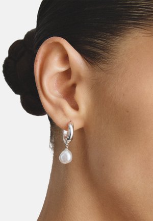 THOMAS SABO, CREOLEN PERLE - Orecchini - silver-coloured weiß