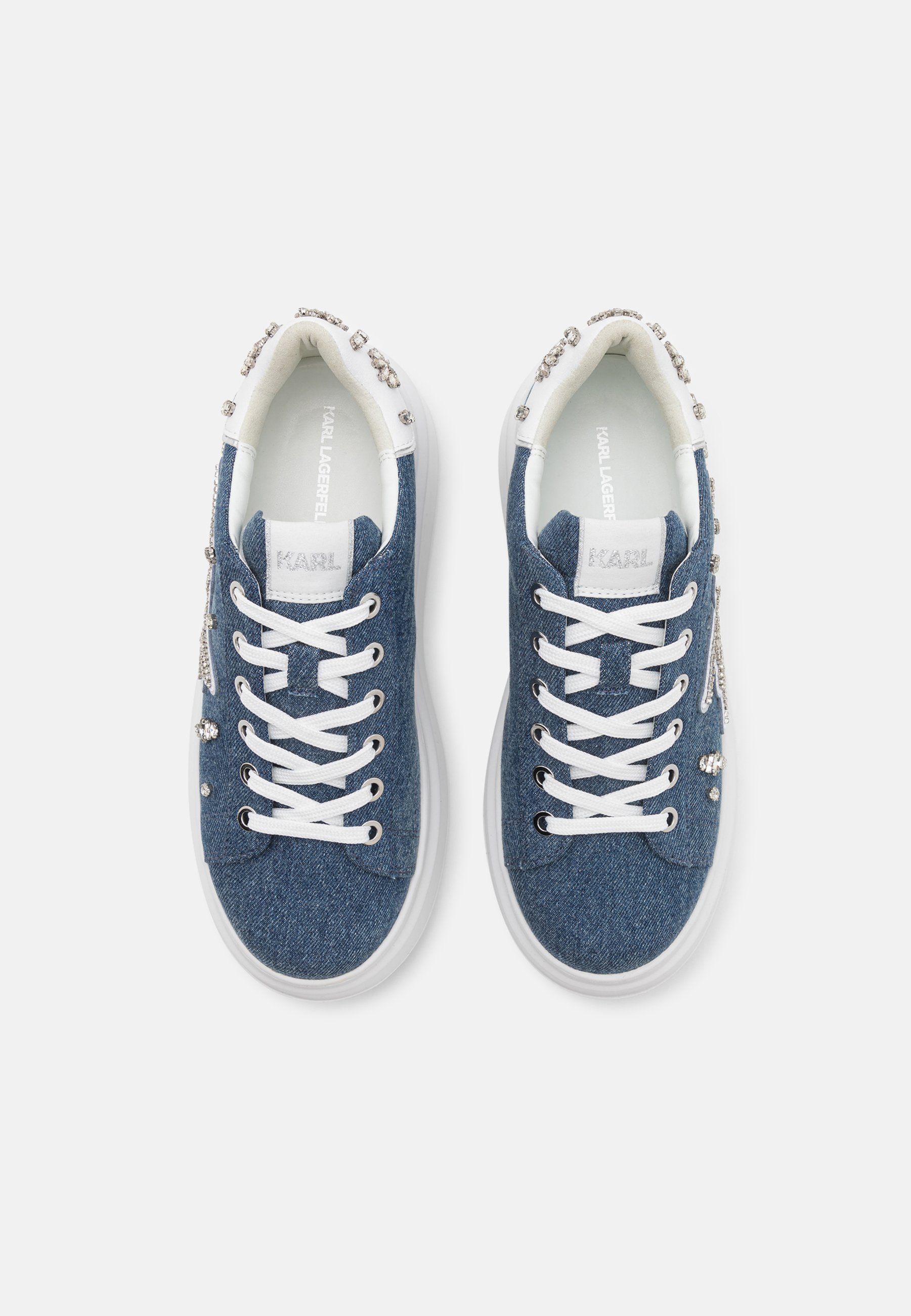 KARL LAGERFELD ANAKAPRI FLORASTONE PATCH - Sneakers low - blue