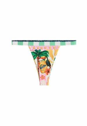 Next, REGULAR FIT - HIGH LEG TANGA BIKINI BOTTOMS . - Bikini bottoms - multicolour fanta