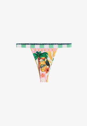 Next, REGULAR FIT - HIGH LEG TANGA BIKINI BOTTOMS . - Bikini bottoms - multicolour fanta