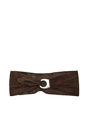 Massimo Dutti, Ceinture taille haute - mottled dark brown