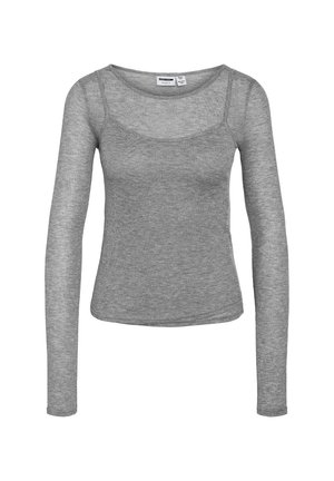 Noisy May NUSA DOUBLELAYER  - Top s dlhým rukávom - dark grey melange