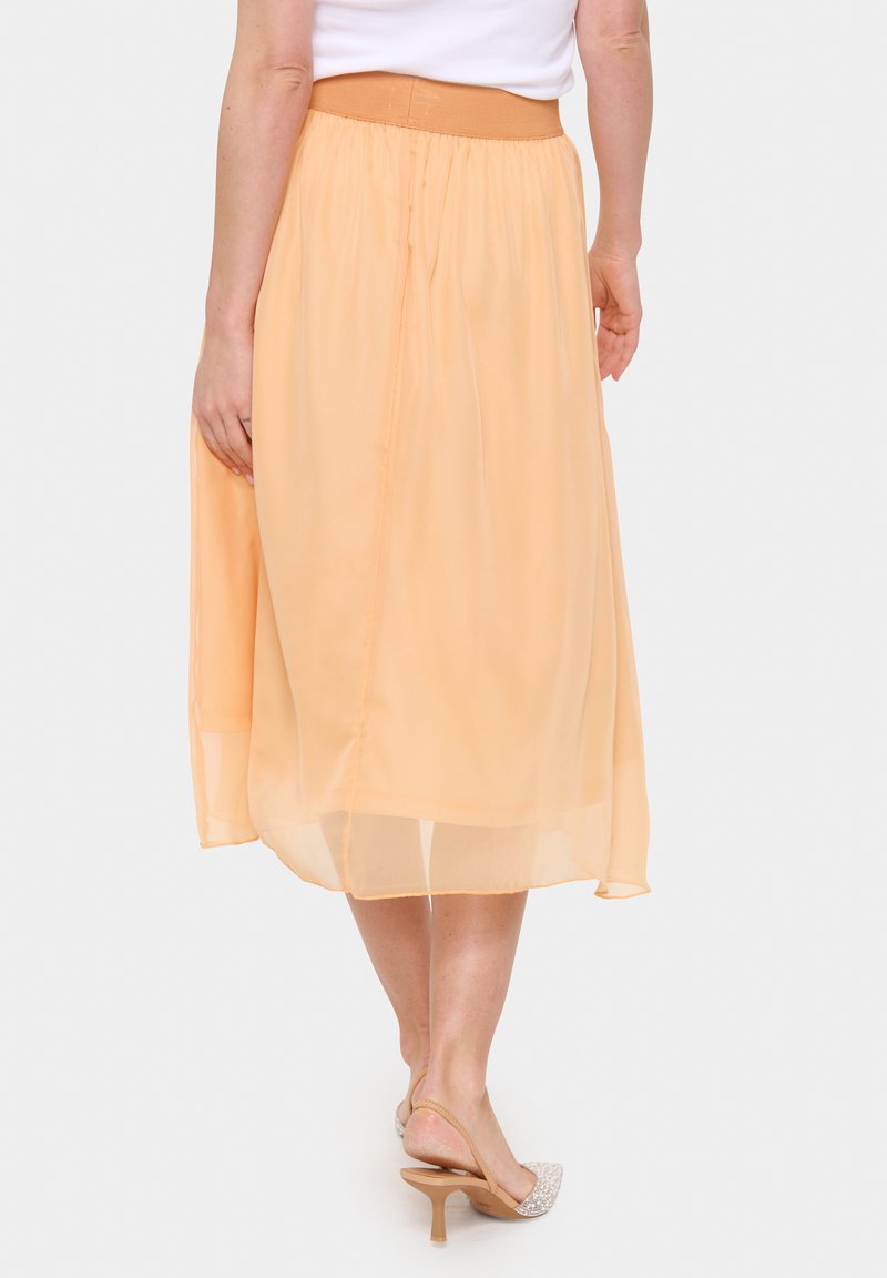 Jupe Femme Loft Taille 18 Orange – Ligne A – Lin – Boutons