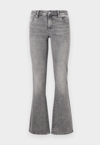 ONLWAUW FLARED BOX - Flared jeans - grey denim