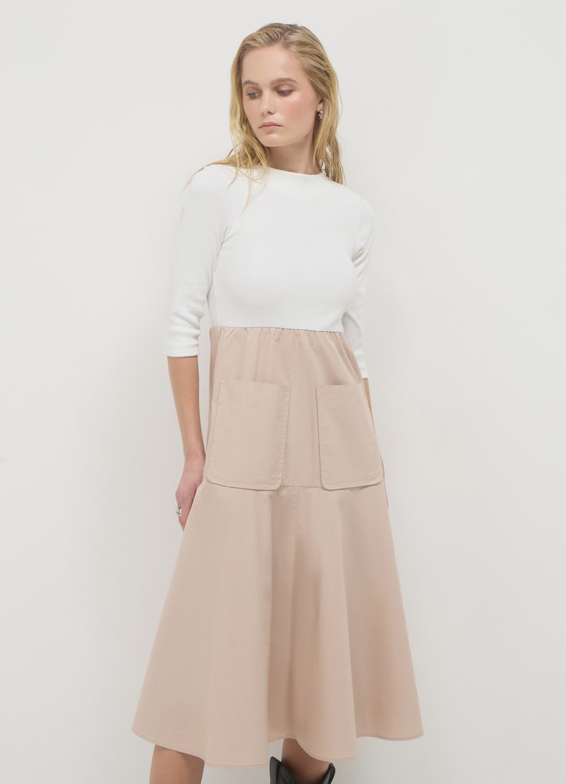 Calliope Abito in maglia - beige medio