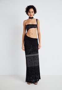 Jaded London - ASYMMETRIC TIE KNOT MAXI DRESS - Occasion wear - black Thumbnail Image 1