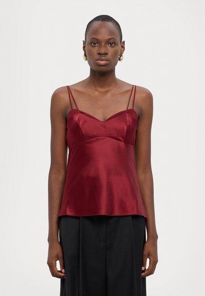 Veronica Beard DONITA CAMI - Μπλούζα - maroon