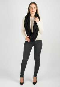 Dalle Piane Cashmere BRAIDED  - Tubehalstørklæder - black