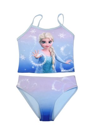 Disney FROZEN, DISNEY DIE EISKÖNIGIN TANKINI BADEANZUG ELSA FROZEN ZWEITEILER - Badeanzug - blau