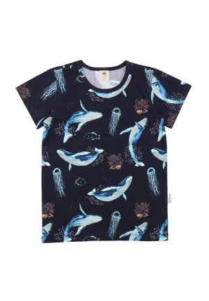 Print T-shirt - dark blue