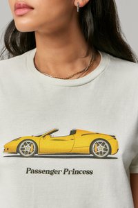 BDG Urban Outfitters CAR BABY - Tričko s potlačou - white