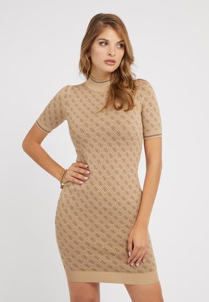 Guess 4G-LOGO - Shift dress - mehrfarbig braun