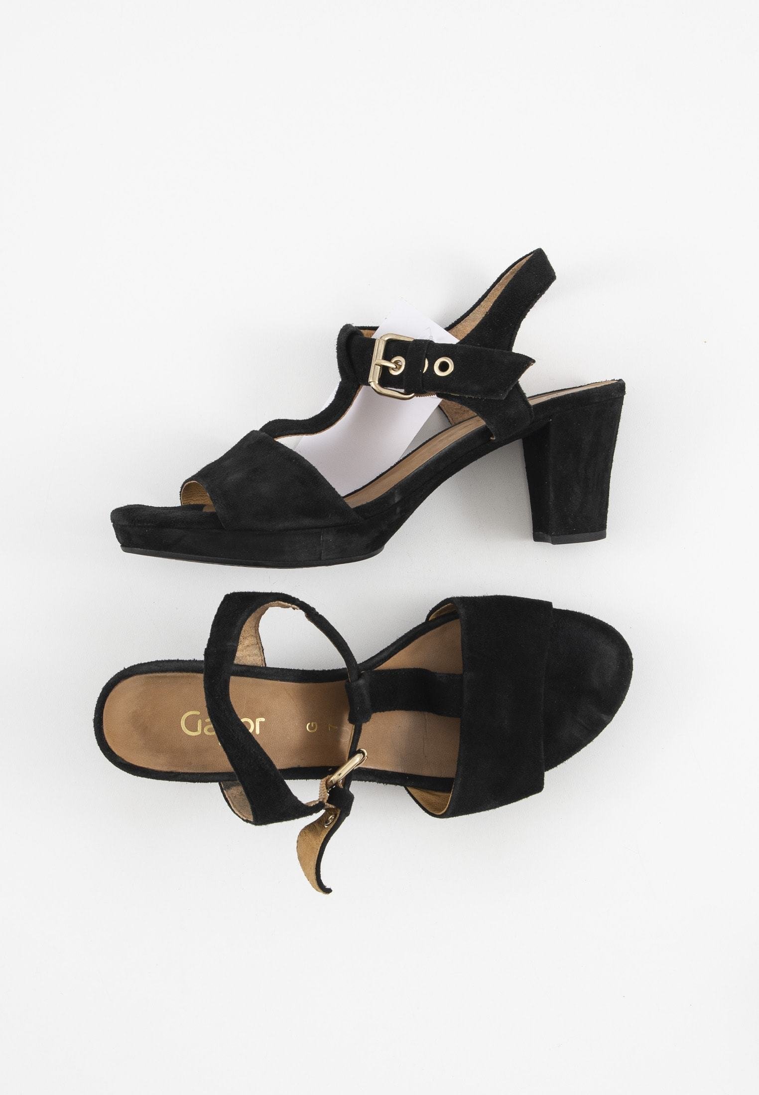 Gabor Sandalen met hoge hak - schwarz/zwart - (Pre-owned) - Zalando.nl