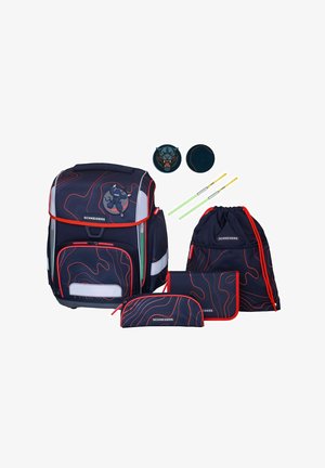 ERGOLITE SET 8-TEILIG - Mochila escolar - black red