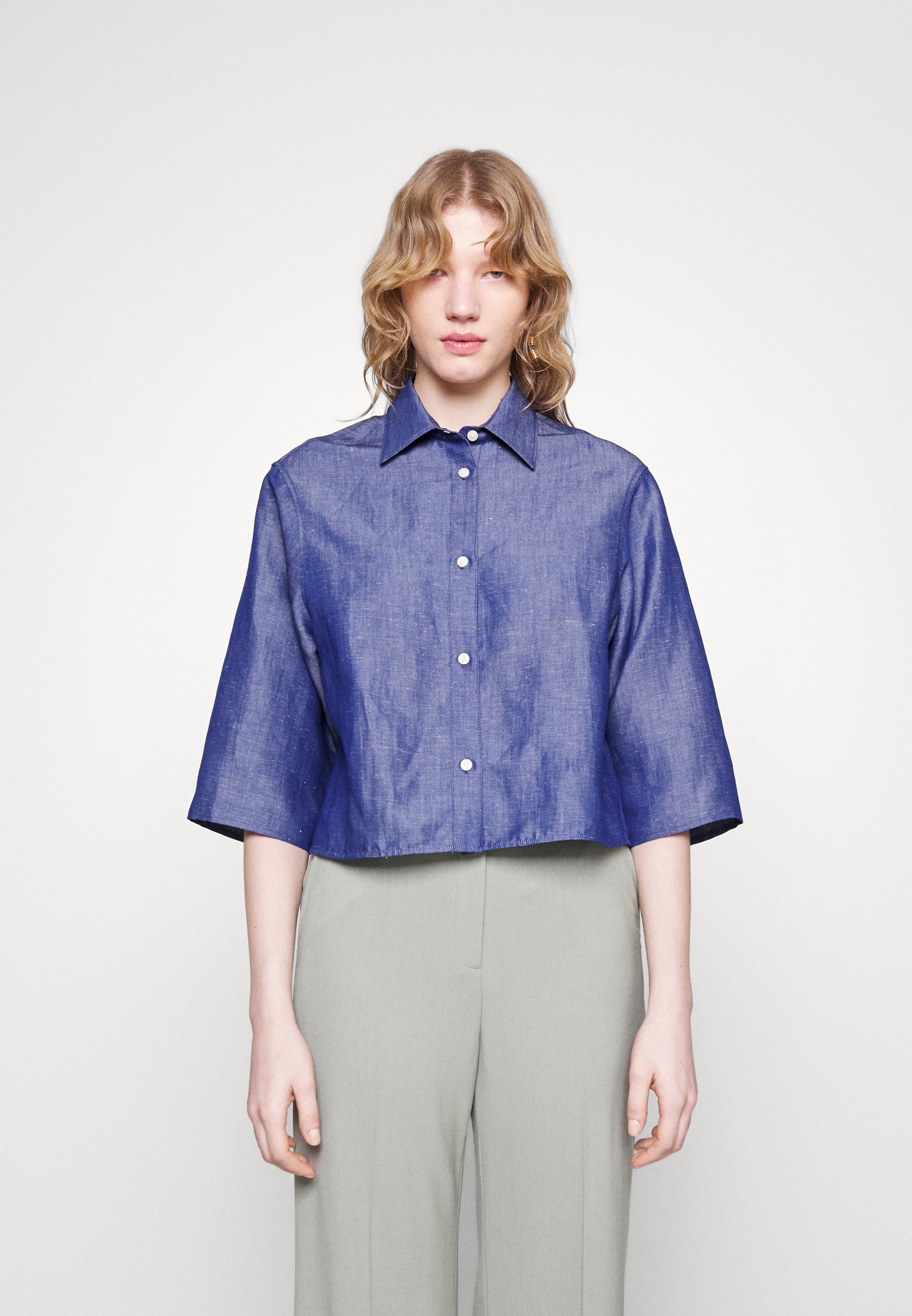 Blouse En Soie BELAIR - Taille 2 (38/40) - Couleur Nude Rosé Poudré - Occasion Très Bon état