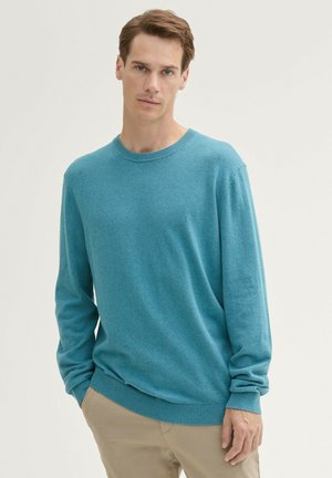 TOM TAILOR Jumper - bright teal melange