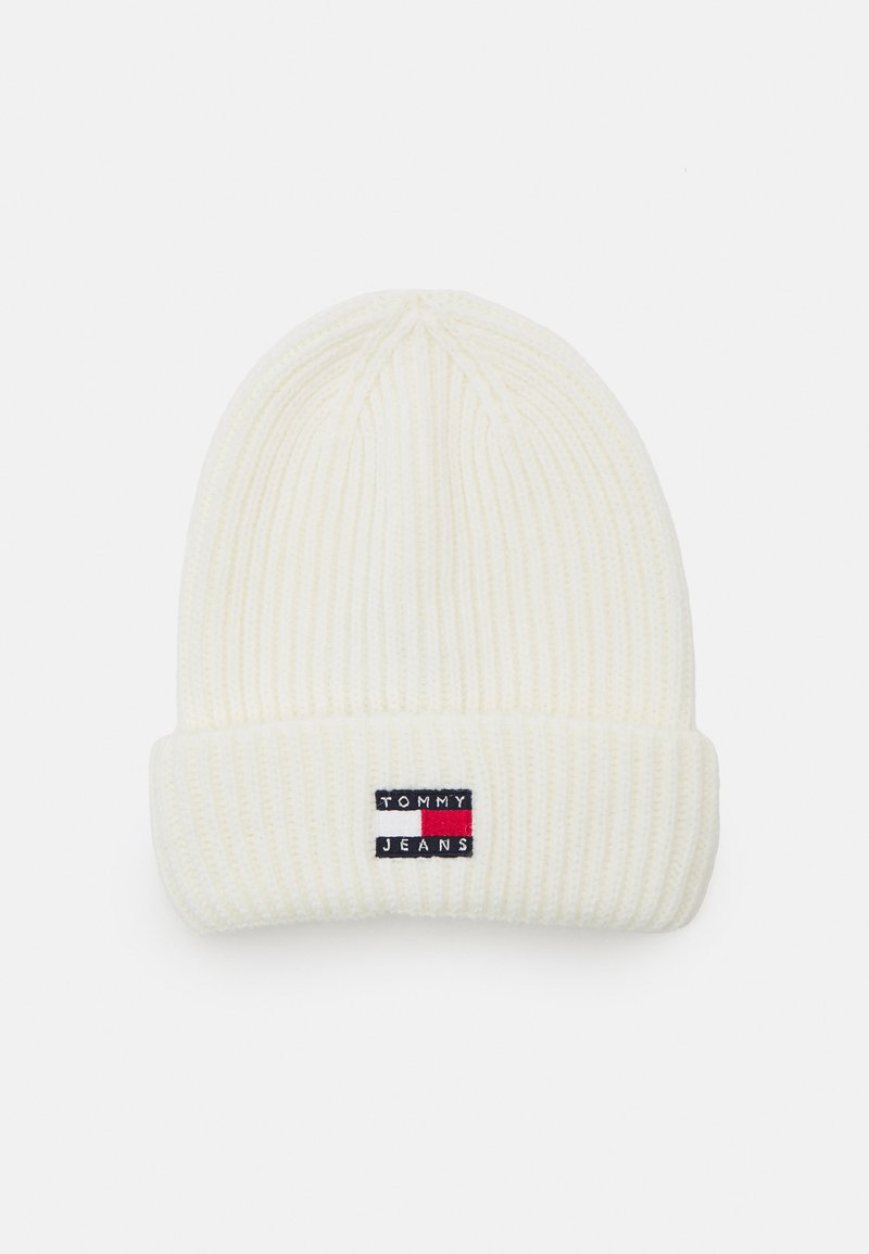 Tommy Jeans HERITAGE BEANIE - Gorro - ecru