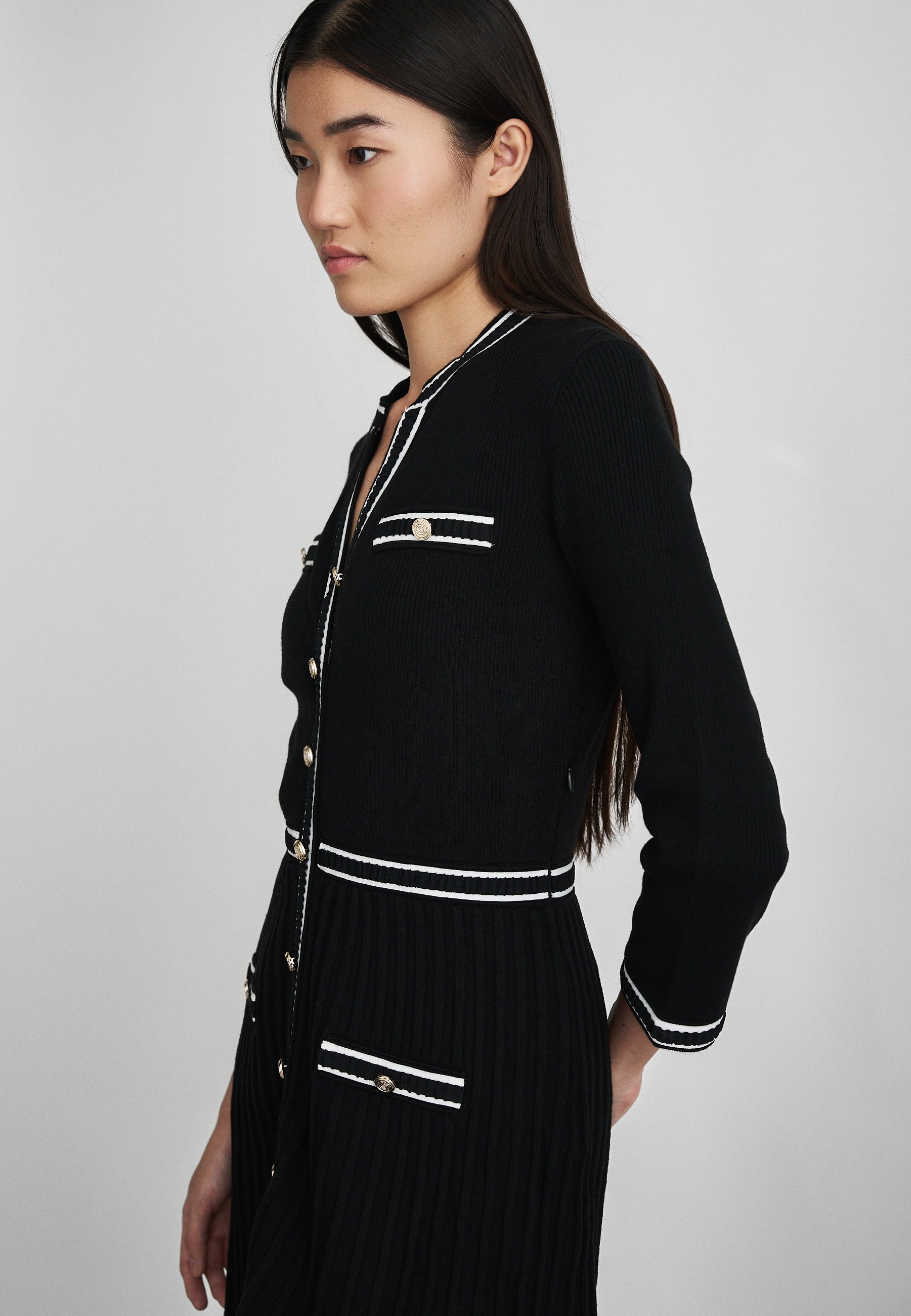 slim fit dress slacks Vera  Ribbed Knit Mini Dress  Morano