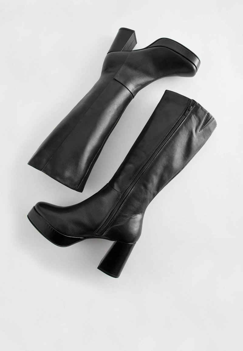 Next FOREVER COMFORT SQUARE TOE - Platform boots - black - Zalando
