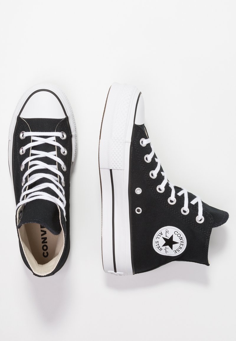 Converse TAYLOR ALL STAR LIFT - Zapatillas altas - black/white/negro - Zalando.es