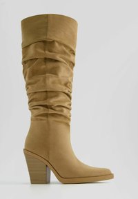 Bershka Cowboy- / Bikerboots - camel