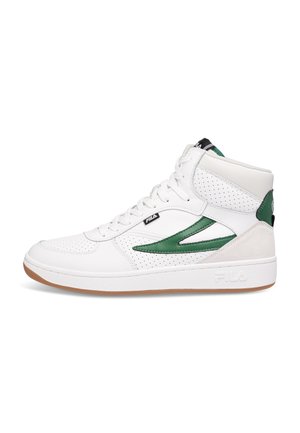 SEVARO MID - Korkeavartiset tennarit - white/verdant green