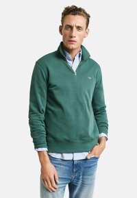 GANT REG SHIELD HALF ZIP  - Sweater - green