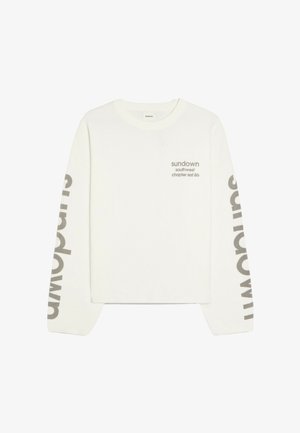 Bershka, TEXTURED PRINT - SWEATER - Strickpullover - white