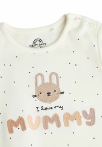 Dors-bien Bébé NEXT I Love My Mummy - Pyjama 100% Coton, Fermeture Zippée Double Sens, Couleur écru, Nouveau-né