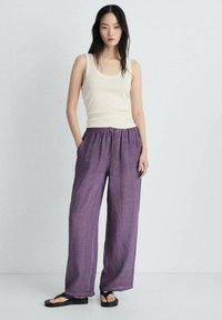 Mango RAMSES - Kalhoty - mauve