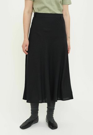 YINDI  - Jupe trapèze - black