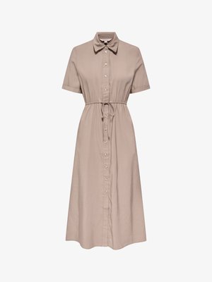 ONLY KLEID ONLARIS LANGES KLEID - Skjortekjole - taupe gray