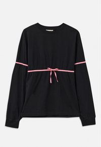 BOW LONGSLEEVE UNISEX - Μπλούζα με μακριά μανίκια - black/pink