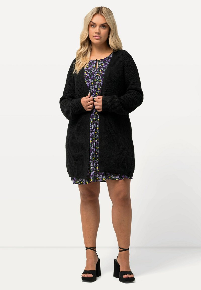 Ulla Popken Sweatjacke Loungewear-Oberteil Schnürung Oversized Langarm Ulla Popken Sweatjacke Loungewear-Oberteil Schnürung Oversized Langarm