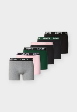 MEN REPEAT LOGO BRIEF 6 PACK - Alsónadrágok - pink/green/grey