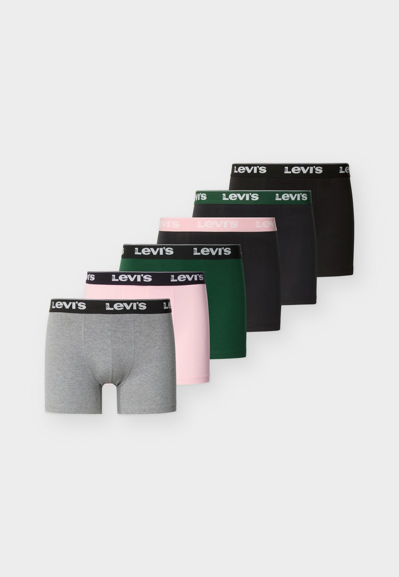 Levi's® MEN REPEAT LOGO BRIEF 6 PACK - Boxer briefs - pink/green/grey ...