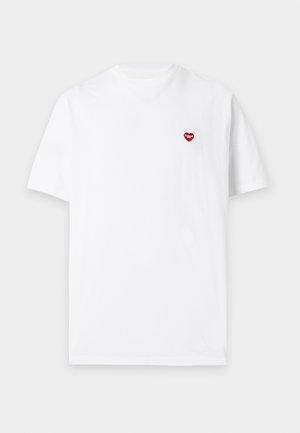 Carhartt WIP, SMALL HEART - Βασικό μπλουζάκι - white/red