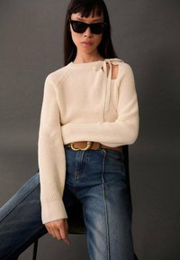 Mango Stickad tröja - off-white