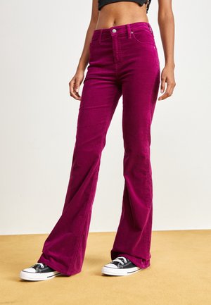 Flared Jeans - berry