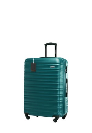 LARGE SUITCASE WITH LUGGAGE TAG - Valise - green