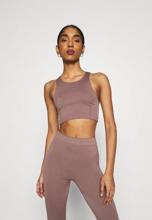 CILLI SEAMLESS - Top - brown plum