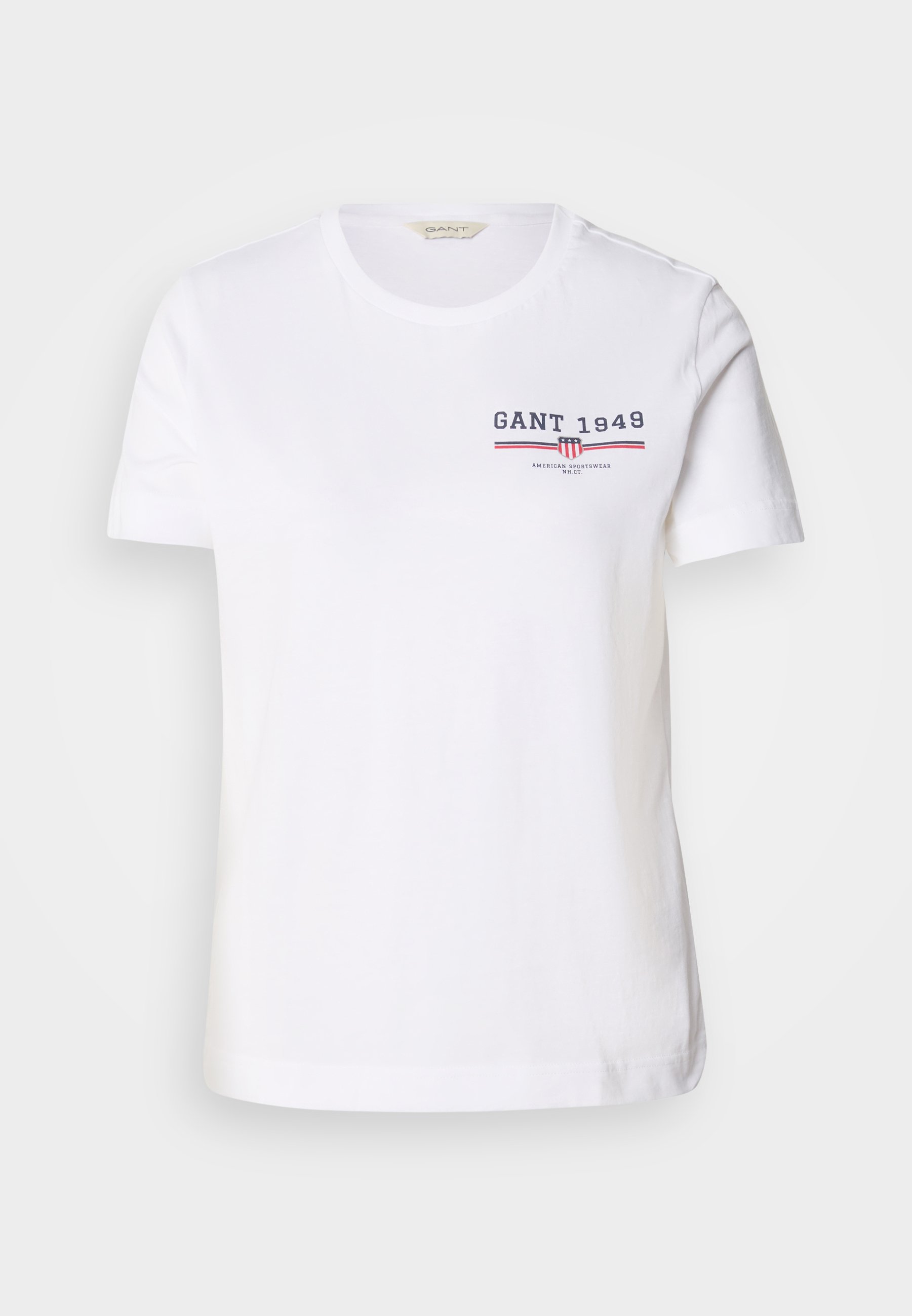 GANT GRAPHIC - Jednoduché tričko - white