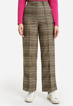 CHECKS - Pantalones - dark choc