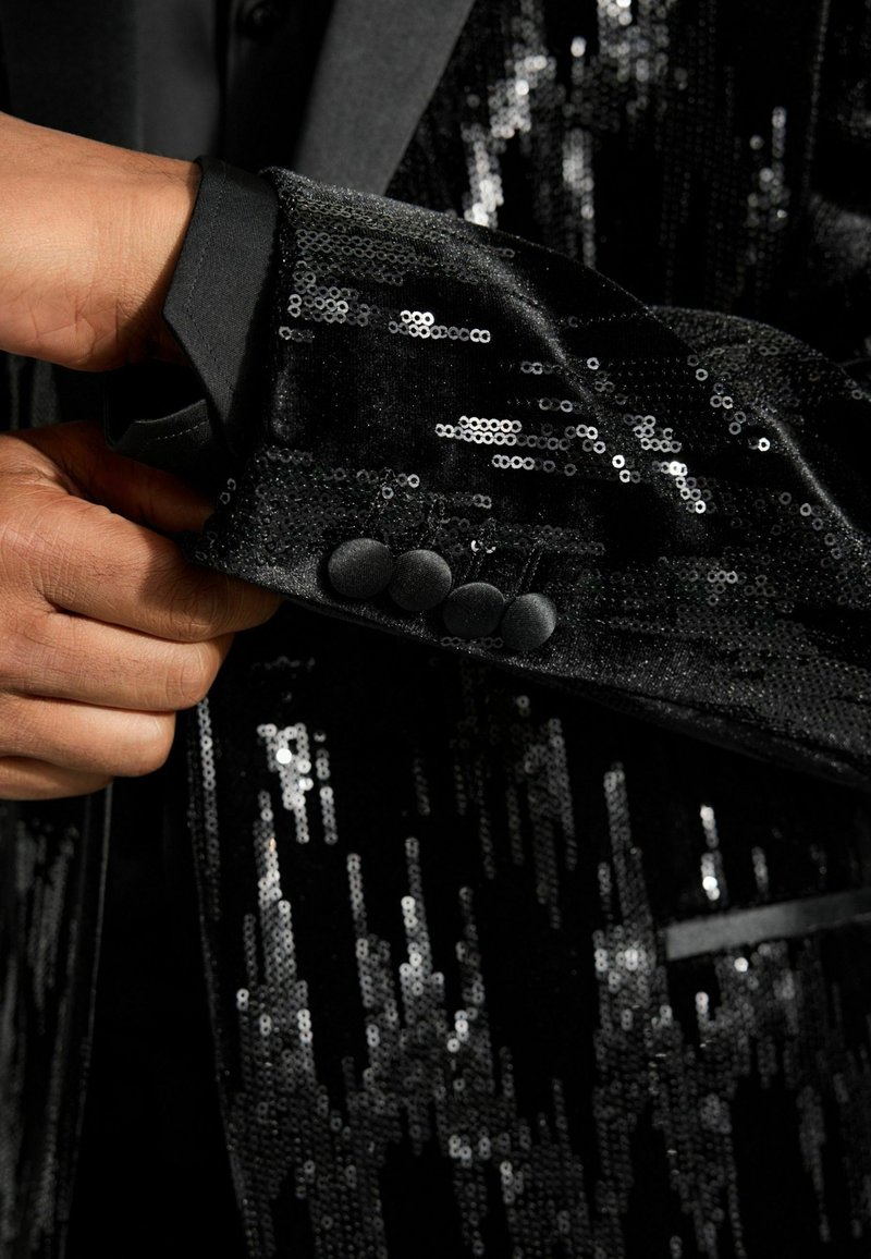 Next REGULAR FIT SEQUIN - Sakko - black