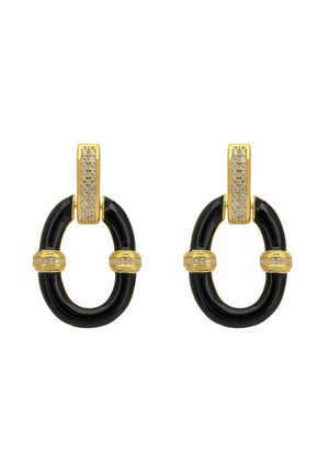 OVAL DROP  - Earrings - black