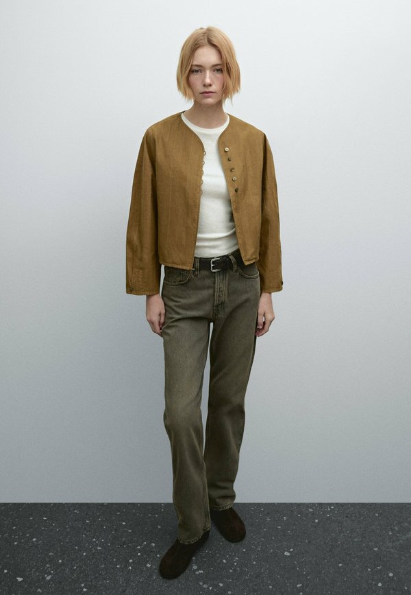 STRAIGHT-LEG HIGH-WAIST - Straight leg jeans