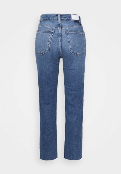 RE/DONE STOVE PIPE - Traperice ravnih nogavica - blue denim