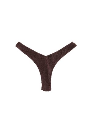 Next Slip bikini - chocolate brown crinkle