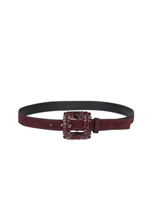HEBILLA DE PEDRERÍA - Cinturón - burdeos